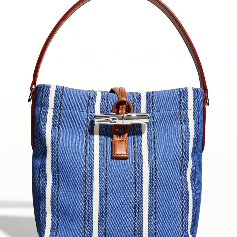 LONGCHAMP ROSEAU ESSENTIAL SMALL BUCKET BAG RAYE COBALT
